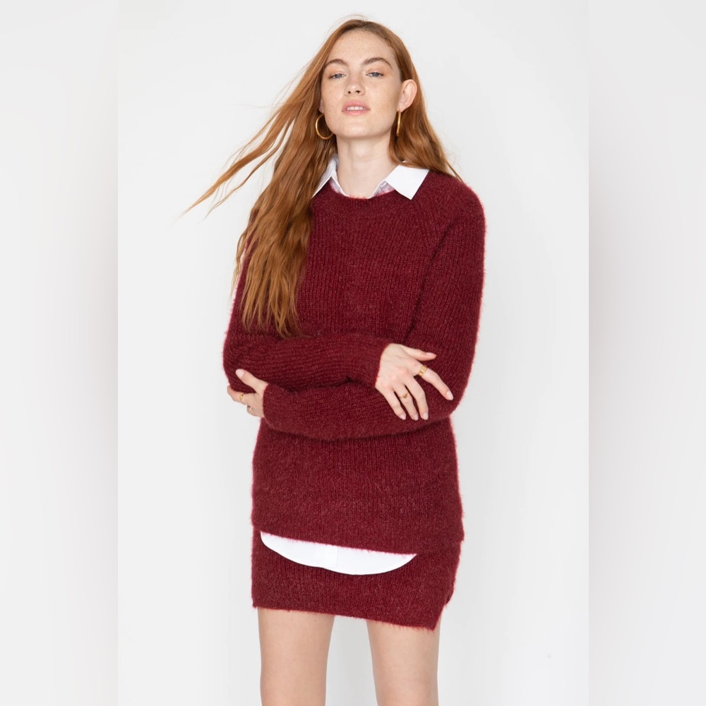 NWT Callahan Genny Mini Skirt in Bloodstone